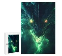 for Adults 1000 PCS Jigsaw Puzzle Black Shadow Dragons Power Puzzles for Adults Anti-Stress Toys Difficult Hard Fun Activities at Home 1000 PCS