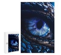 for Adults 1000 PCS Jigsaw Puzzle Blue Dragon Eye Adult Jigsaw Family Game Precision Cutting Unique Birthday And Xmas Gifts 1000 PCS