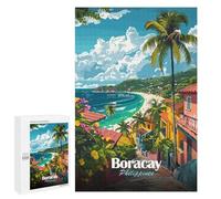 for Adults 1000 PCS Jigsaw Puzzle Boracay Philippines Tropical Island View Jigsaw for Adults Relaxing Games For Family Fun Challenging Game Gifts 1000 PCS