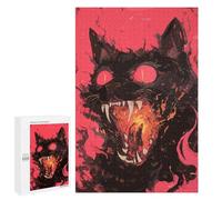 for Adults 1000 PCS Jigsaw Puzzle Cat On Fire Puzzles for Adults Anti-Stress Toys Difficult Hard Fun Activities at Home 1000 PCS