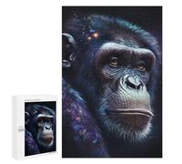 for Adults 1000 PCS Jigsaw Puzzle Chimpanzee Galaxy Portrait-1 Puzzle for Adults Family Game Precision Cutting Fun Activities at Home 1000 PCS