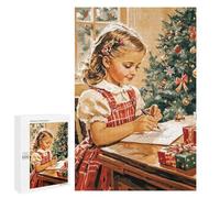 for Adults 1000 PCS Jigsaw Puzzle Christmas Letter Writing Adult Jigsaw Family Game Precision Cutting Unique Birthday And Xmas Gifts 1000 PCS