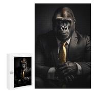 for Adults 1000 PCS Jigsaw Puzzle Cool Gorilla Suit Jigsaw for Adults Relaxing Games For Family Fun Challenging Game Gifts 1000 PCS