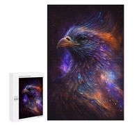 for Adults 1000 PCS Jigsaw Puzzle Cosmic Eagle Portrait-1 Puzzle for Adults Family Game Precision Cutting Fun Activities at Home 1000 PCS