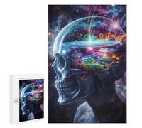 for Adults 1000 PCS Jigsaw Puzzle Cosmic Visionary Skull Puzzles for Adults Anti-Stress Toys Difficult Hard Fun Activities at Home 1000 PCS