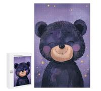 for Adults 1000 PCS Jigsaw Puzzle Cute Watercolor Black Bear Teenagers Puzzles Hands-on Game Home Decoration Challenging Game Gifts 1000 PCS