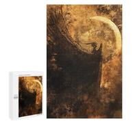 for Adults 1000 PCS Jigsaw Puzzle Dark Angel Moonlit Wings Jigsaw Puzzles for Adults Staycation Kill Time Every Piece Is Unique - Great Gift for Gaming 1000 PCS