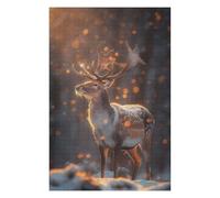 for Adults 1000 PCS Jigsaw Puzzle Deer Wildlife Fairy Tale Jigsaws for Adults Family Game Difficult Hard Challenging Game Gifts 1000 PCS