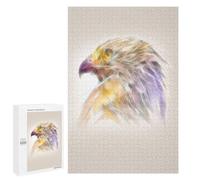for Adults 1000 PCS Jigsaw Puzzle Eagle Head Fractal Puzzles for Adults Anti-Stress Toys Difficult Hard Fun Activities at Home 1000 PCS