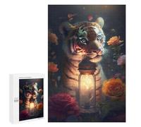 for Adults 1000 PCS Jigsaw Puzzle Enchanted Tiger Lantern Adult Jigsaw Family Game Precision Cutting Unique Birthday And Xmas Gifts 1000 PCS