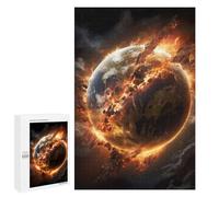 for Adults 1000 PCS Jigsaw Puzzle Exploding Earth Planet Puzzles for Adults Anti-Stress Toys Difficult Hard Fun Activities at Home 1000 PCS