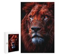 for Adults 1000 PCS Jigsaw Puzzle Fierce Lion Portrait Adult Jigsaw Family Game Precision Cutting Unique Birthday And Xmas Gifts 1000 PCS