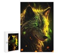 for Adults 1000 PCS Jigsaw Puzzle Fierce Wolf And Electric Teenagers Puzzles Hands-on Game Home Decoration Challenging Game Gifts 1000 PCS