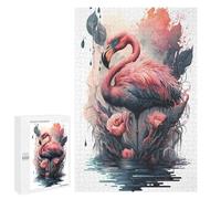 for Adults 1000 PCS Jigsaw Puzzle Flamingo Mythic Creatures Jigsaw for Adults Relaxing Games For Family Fun Challenging Game Gifts 1000 PCS