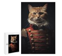 for Adults 1000 PCS Jigsaw Puzzle Funny Napoleon Tabby Cat Puzzles for Adults Anti-Stress Toys Difficult Hard Fun Activities at Home 1000 PCS
