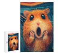 for Adults 1000 PCS Jigsaw Puzzle Hamster Art Print Jigsaw Puzzles for Adults Staycation Kill Time Every Piece Is Unique - Great Gift for Gaming 1000 PCS