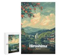 for Adults 1000 PCS Jigsaw Puzzle Hiroshima Japan Scenic View Teenagers Puzzles Hands-on Game Home Decoration Challenging Game Gifts 1000 PCS
