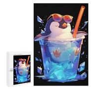 for Adults 1000 PCS Jigsaw Puzzle Ice Cold Penguin Drink Puzzles for Adults Anti-Stress Toys Difficult Hard Fun Activities at Home 1000 PCS