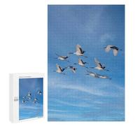 for Adults 1000 PCS Jigsaw Puzzle Japanese Cranes Bird Fly Puzzles for Adults Anti-Stress Toys Difficult Hard Fun Activities at Home 1000 PCS