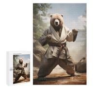 for Adults 1000 PCS Jigsaw Puzzle Karate Bear Adult Jigsaw Family Game Precision Cutting Unique Birthday And Xmas Gifts 1000 PCS