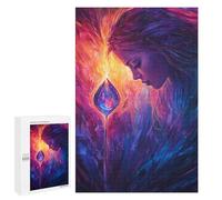 for Adults 1000 PCS Jigsaw Puzzle Magical Fire Drop Painting Jigsaw Puzzles for Adults Staycation Kill Time Every Piece Is Unique - Great Gift for Gaming 1000 PCS