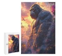 for Adults 1000 PCS Jigsaw Puzzle Majestic Gorilla in A Lush Jungle Puzzle for Adults Family Game Precision Cutting Fun Activities at Home 1000 PCS