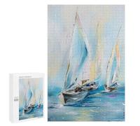 for Adults 1000 PCS Jigsaw Puzzle Morning Regatta Adult Jigsaw Family Game Precision Cutting Unique Birthday And Xmas Gifts 1000 PCS