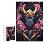 for Adults 1000 PCS Jigsaw Puzzle Samurai Gorilla Art Print Animal Puzzle for Adults Family Game Precision Cutting Fun Activities at Home 1000 PCS