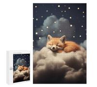 for Adults 1000 PCS Jigsaw Puzzle Sleeping Red Fox Adult Jigsaw Family Game Precision Cutting Unique Birthday And Xmas Gifts 1000 PCS