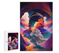 for Adults 1000 PCS Jigsaw Puzzle Space Clouds Colorful Jigsaw for Adults Relaxing Games For Family Fun Challenging Game Gifts 1000 PCS