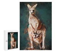 for Adults 1000 PCS Jigsaw Puzzle Splatter Kangaroo Puzzle for Adults Family Game Precision Cutting Fun Activities at Home 1000 PCS