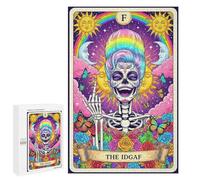 for Adults 1000 PCS Jigsaw Puzzle The IDGAF Tarot Card Illustration Jigsaw for Adults Relaxing Games For Family Fun Challenging Game Gifts 1000 PCS