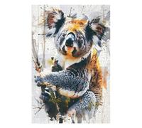 for Adults 1000 PCS Jigsaw Puzzle Watercolor Koala Bear Jigsaws for Adults Family Game Difficult Hard Challenging Game Gifts 1000 PCS