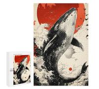 for Adults 1000 PCS Jigsaw Puzzle Whale Breaching Animal Teenagers Puzzles Hands-on Game Home Decoration Challenging Game Gifts 1000 PCS