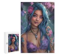 for Adults 1000 PCS Puzzle Anime Flower Girl Jigsaw Puzzles for Adults But Fun And Humorous for Birthday, Chrismas for Is Ideal As A Gift 1000 PCS