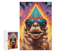 for Adults 1000 PCS Puzzle Camel in Sunglasses Adult Puzzles Hands-on Game Improve Memory Unique Gifts for Birthday And Christmas 1000 PCS