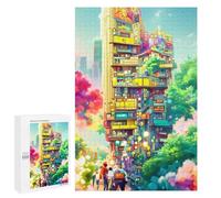 for Adults 1000 PCS Puzzle Colorful Futuristic Cityscape Adult Puzzles Hands-on Game Improve Memory Unique Gifts for Birthday And Christmas 1000 PCS