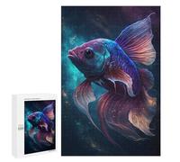 for Adults 1000 PCS Puzzle Cosmic Betta Fish Art Print Jigsaw Puzzles for Adults But Fun And Humorous for Birthday, Chrismas for Is Ideal As A Gift 1000 PCS