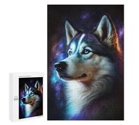 for Adults 1000 PCS Puzzle Cosmic Husky Portrait-3 Jigsaw Puzzles for Adults But Fun And Humorous for Birthday, Chrismas for Is Ideal As A Gift 1000 PCS