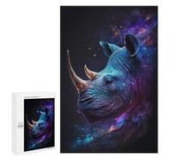 for Adults 1000 PCS Puzzle Cosmic Rhino Profile Jigsaw Puzzles for Adults But Fun And Humorous for Birthday, Chrismas for Is Ideal As A Gift 1000 PCS