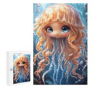 for Adults 1000 PCS Puzzle Cute Jellyfish Girl Animal Jigsaw Puzzles for Adults But Fun And Humorous for Birthday, Chrismas for Is Ideal As A Gift 1000 PCS