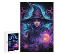 for Adults 1000 PCS Puzzle Enchanted Witch Portrait -1 Adult Puzzles Hands-on Game Improve Memory Unique Gifts for Birthday And Christmas 1000 PCS