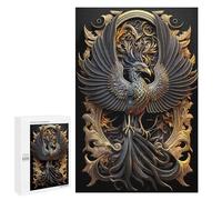 for Adults 1000 PCS Puzzle Eternal Golden Phoenix Jigsaw Relax Games Perfect Decoration Unique Gifts for Birthday And Christmas 1000 PCS