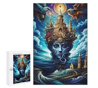 for Adults 1000 PCS Puzzle Fantasy Castle Head Artwork Adult Puzzles Hands-on Game Improve Memory Unique Gifts for Birthday And Christmas 1000 PCS