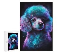 for Adults 1000 PCS Puzzle Glowing Galaxy Poodle Art Print Jigsaw Puzzles for Adults But Fun And Humorous for Birthday, Chrismas for Is Ideal As A Gift 1000 PCS