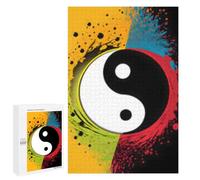 for Adults 1000 PCS Puzzle Harmony in Color Yin Yang Jigsaw Puzzles for Adults But Fun And Humorous for Birthday, Chrismas for Is Ideal As A Gift 1000 PCS