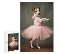 for Adults 1000 PCS Puzzle Jack Russell Dog Ballerina Jigsaw Relax Games Perfect Decoration Unique Gifts for Birthday And Christmas 1000 PCS