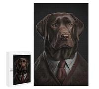 for Adults 1000 PCS Puzzle Labrador in A Mens Suit Jigsaw Relax Games Perfect Decoration Unique Gifts for Birthday And Christmas 1000 PCS
