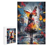 for Adults 1000 PCS Puzzle Lost Butterfly Girl Jigsaw Puzzles for Adults But Fun And Humorous for Birthday, Chrismas for Is Ideal As A Gift 1000 PCS