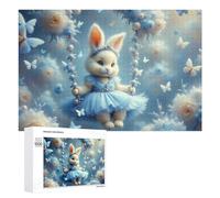 for Adults 1000 PCS Puzzle Magical Bunny Swing Fantasy Adult Puzzles Hands-on Game Improve Memory Unique Gifts for Birthday And Christmas 1000 PCS